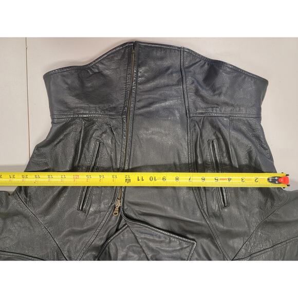 Wilsons Women's Black Moto Leather Jacket - Picture 14 of 16